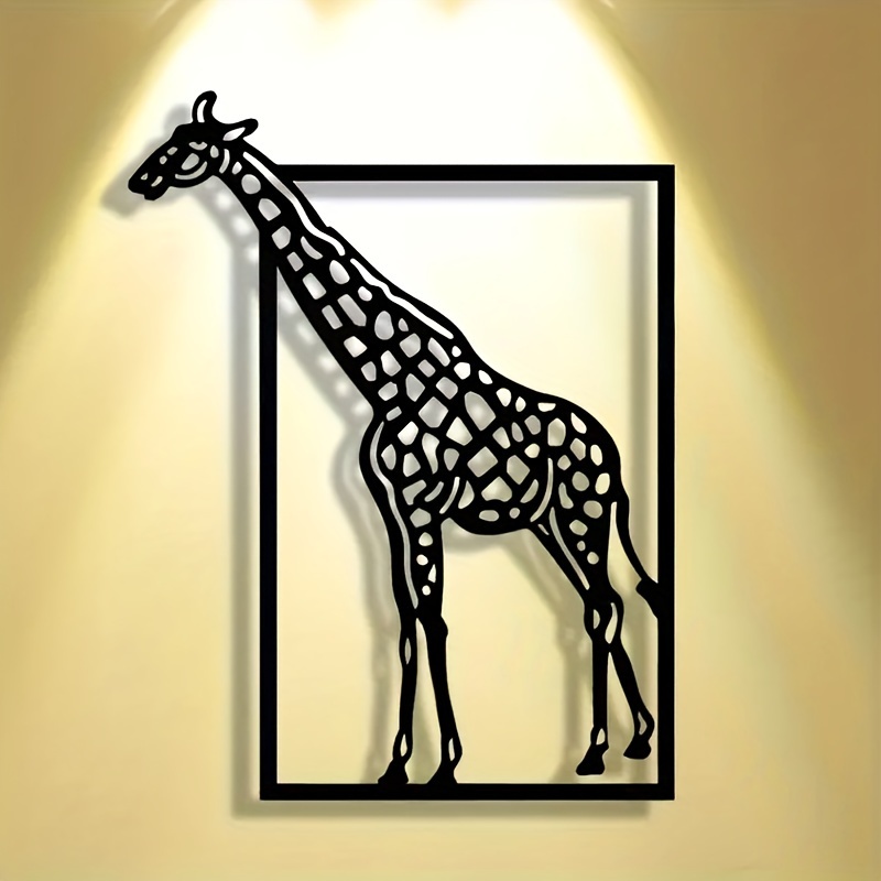 Art Craft Cafe - Abstrakte Giraffen-Wandkunst aus Metall, Halloween-Dekoration, elegantes,
