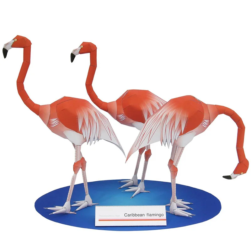 Art Craft Center - Karibik Flamingo Falten Drei Vogel Origami
