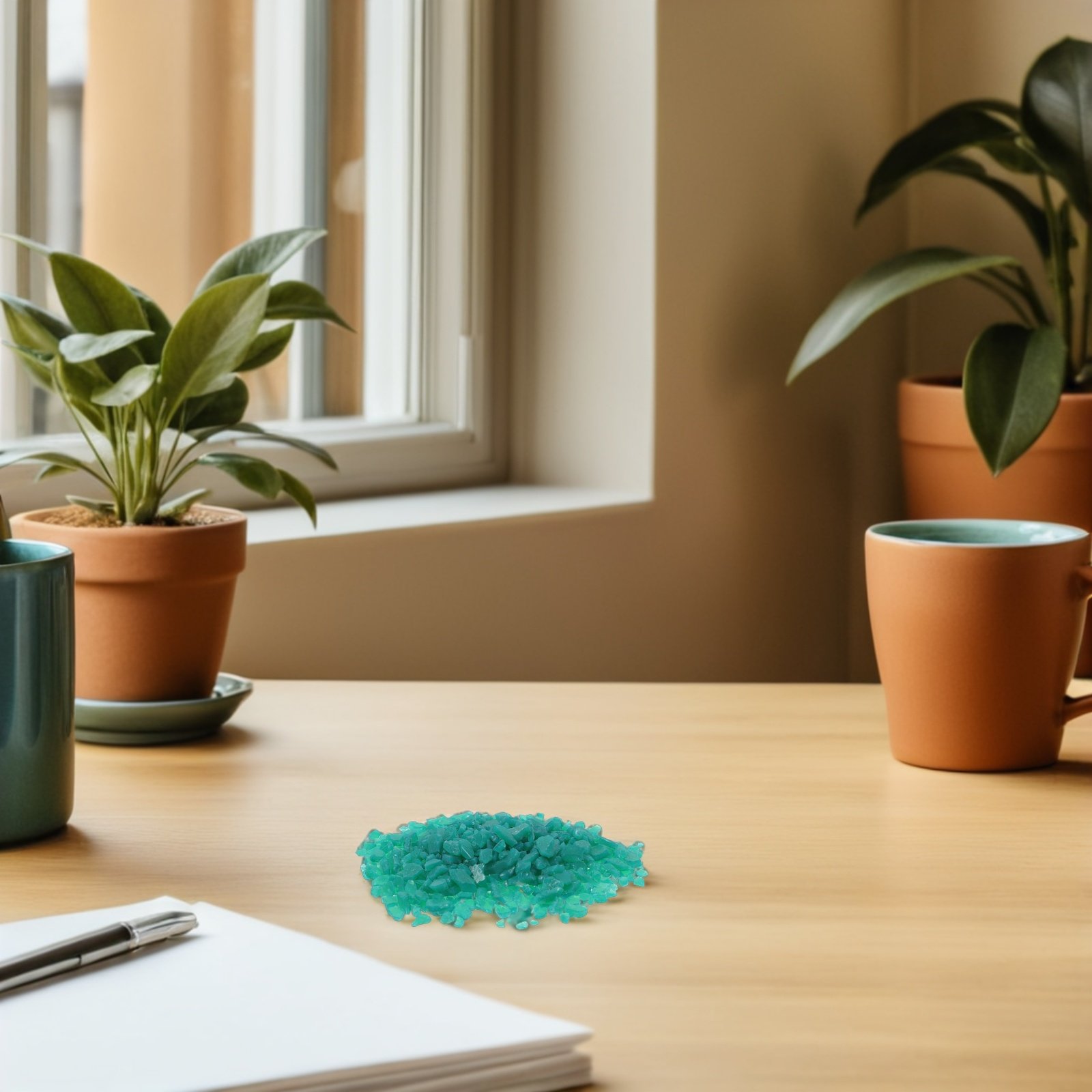 Art Craft Bag - 1 Beutel Grüne Schmelzglaspelzstücke Mikrowellen-Schmelzmaterial für