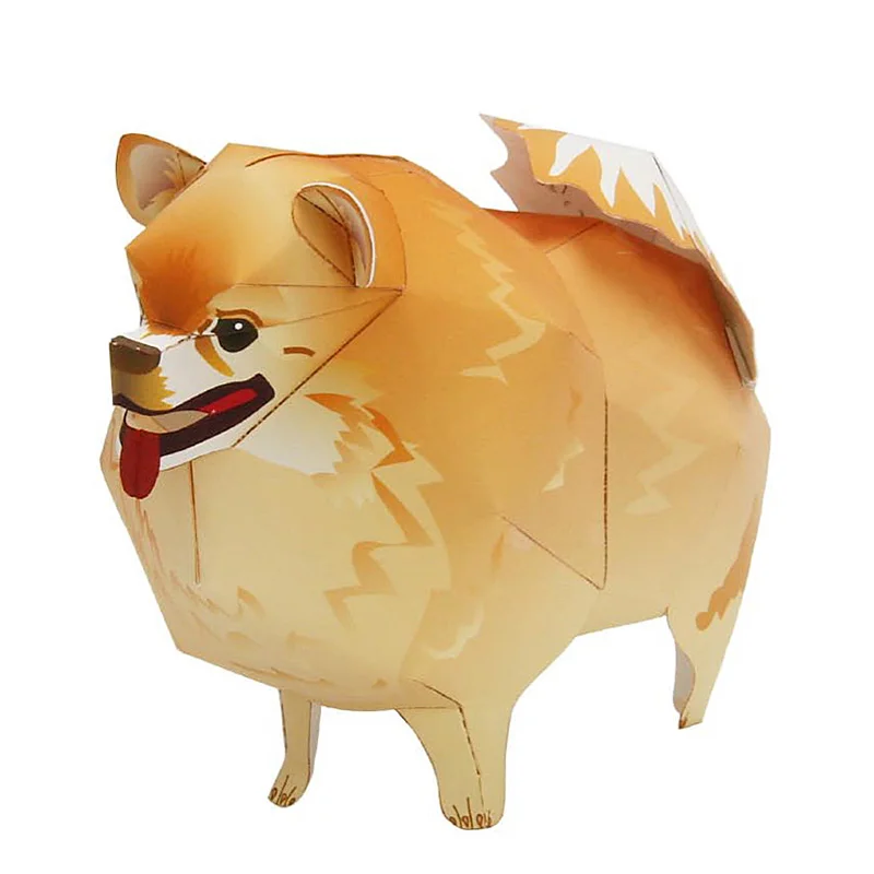 Art Craft Center - Pomeranian Hund Falten Origami Kunst Mini