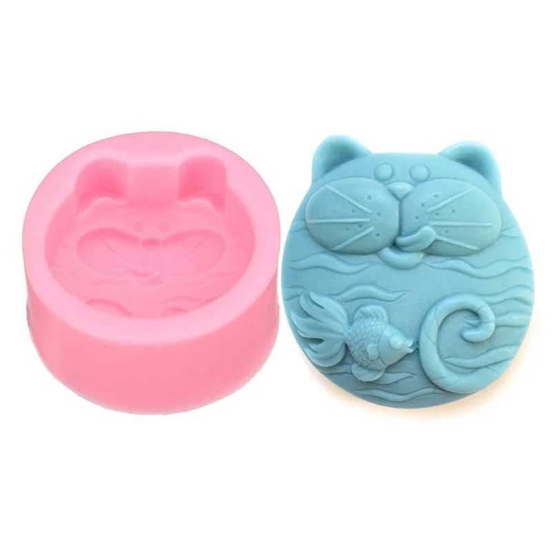 Art Craft Cat - 1PC Antihaft-Silikonform 3D Seife DIY Neue
