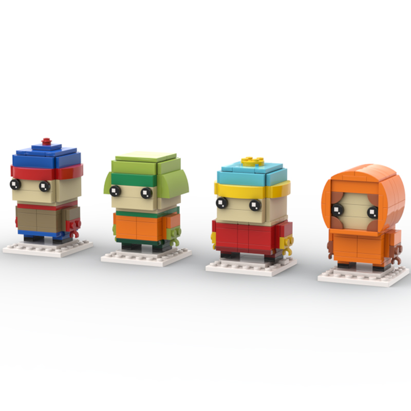 Art Craft Christmas Ideas - 336-teiliges MOC South Park BrickHeadz Modell-Bausteinset,