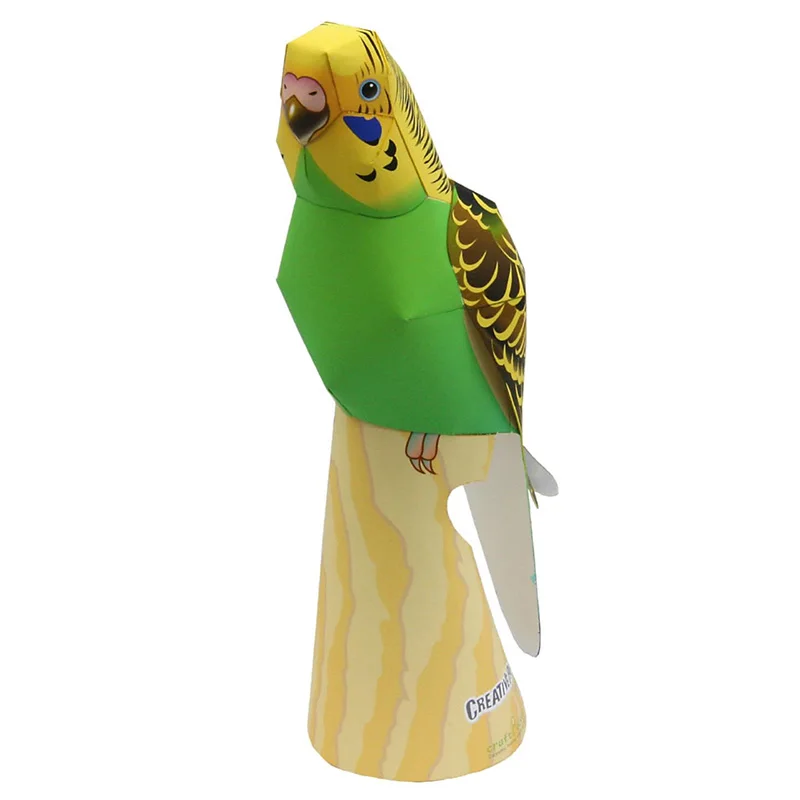 Art Craft Center - Wellensittich Papagei Vogel handgemachte Origami Kunst