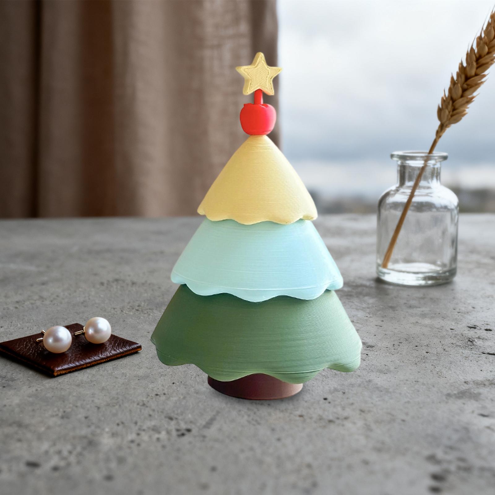 Art And Craft Xmas Tree - Weihnachtsbaum-Schmuckschatulle, kleiner Andenken, Geburtstagsgeschenk, Sammlerstück, Mitbringsel,