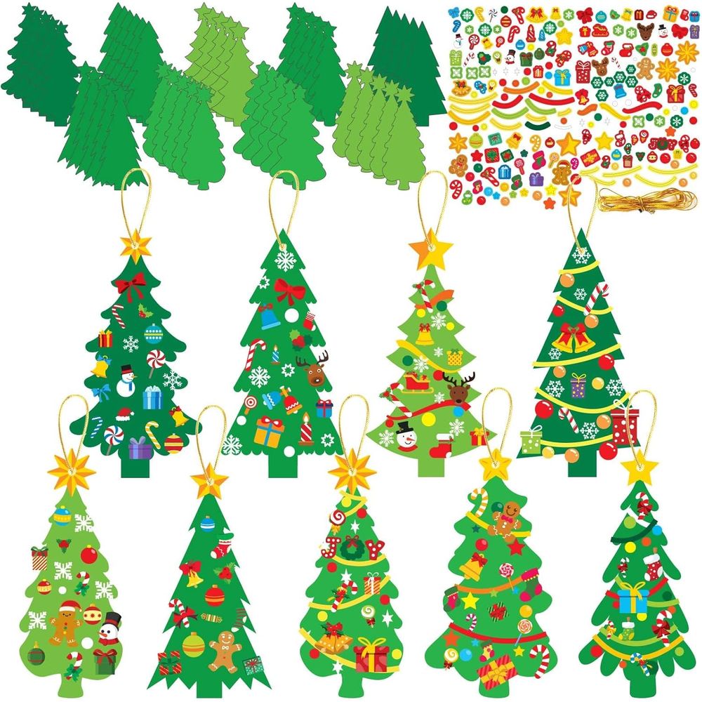 Art And Craft Xmas Tree - DIY 945-teiliges Weihnachtsbaum-Bastelset für Kinder mit