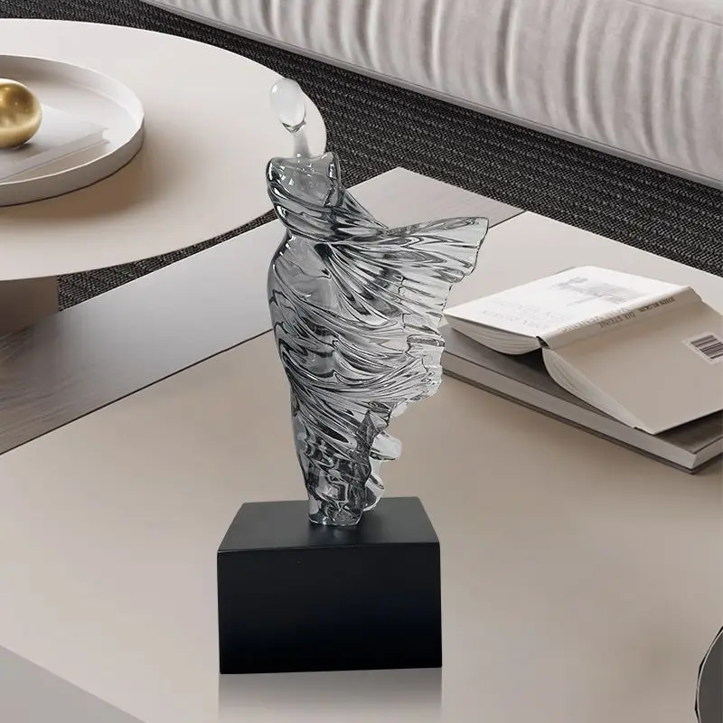 Art Craft Cafe - Abstrakte Charakter-Harzskulptur Nordische Kunst Wohnzimmer Desktop-Statuen
