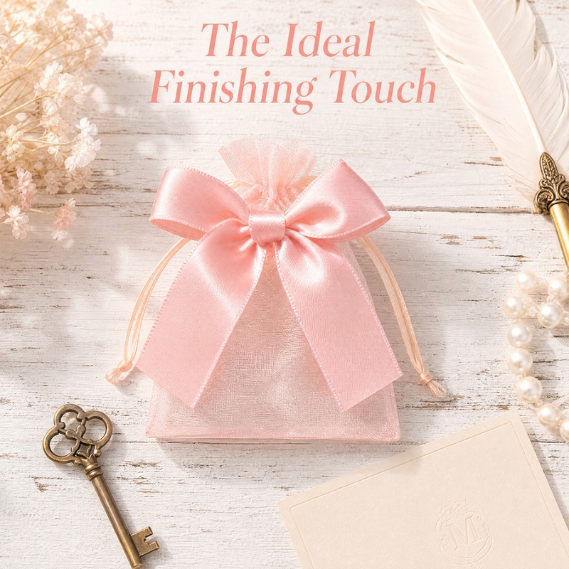 Art Craft Bag - 10/20 Stück rosa Geschenktüten mit Schleife,