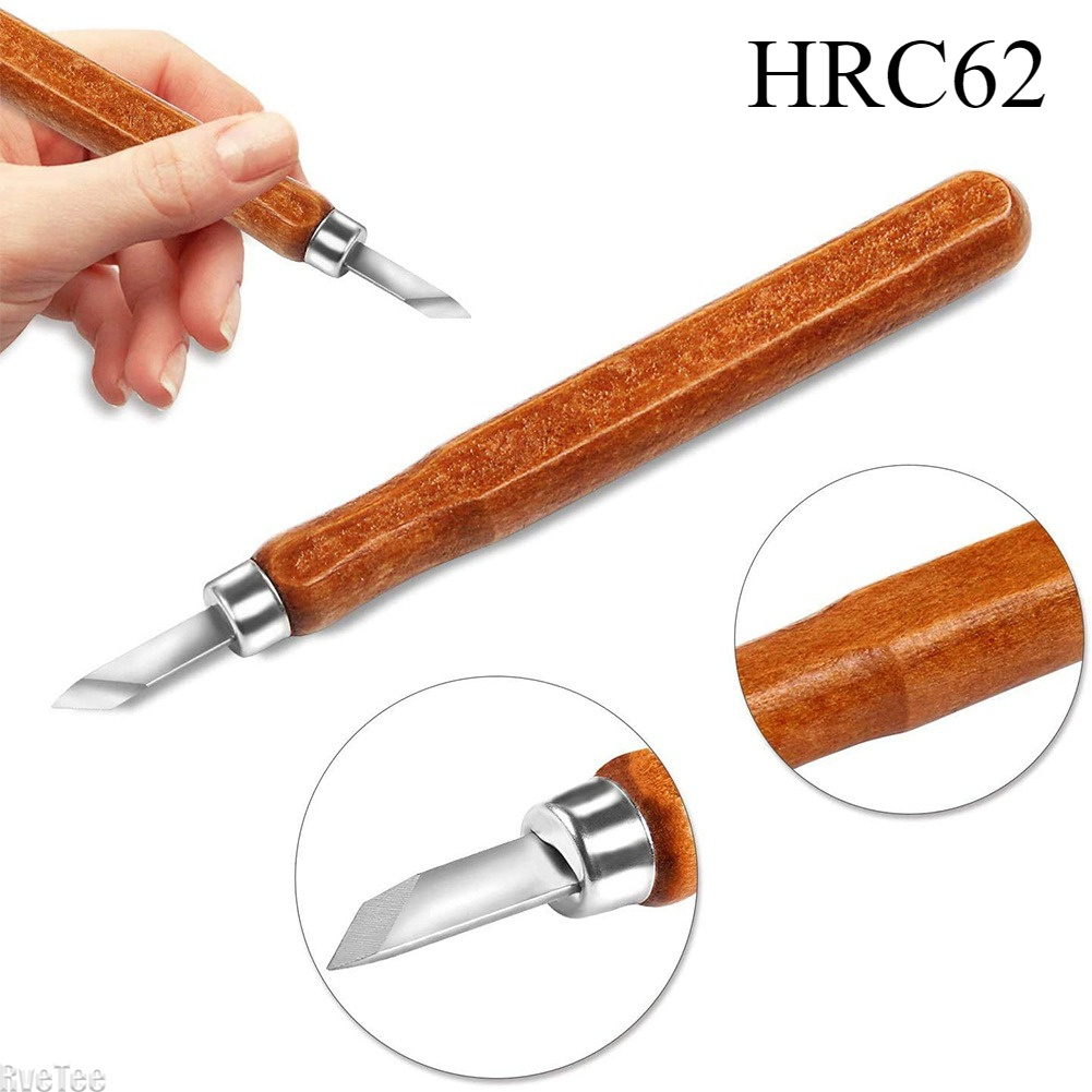 Art Craft Bag - 12-teiliges SK2 Holzschnitzwerkzeug-Set mit Tasche, Schleifstein,