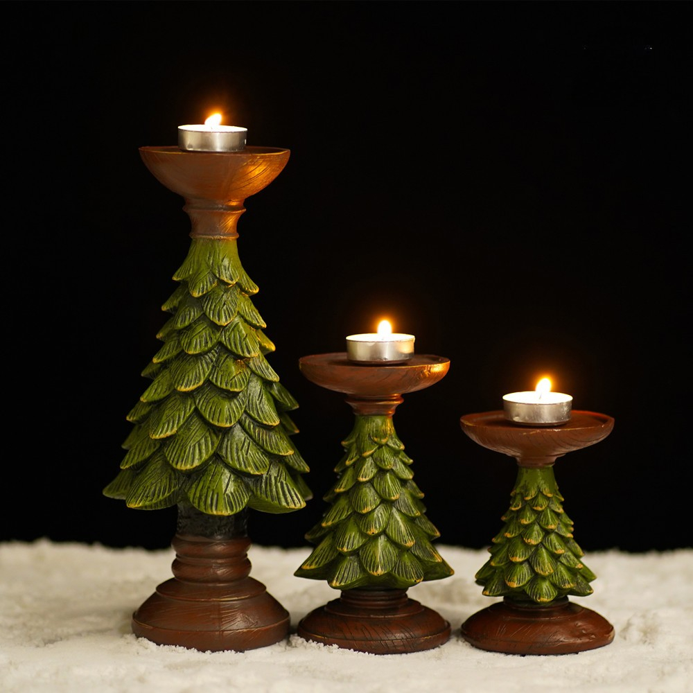Art And Craft Xmas Tree - Home Dekorationen Weihnachtsbaum Kerze Desktop-Halter Weihnachten