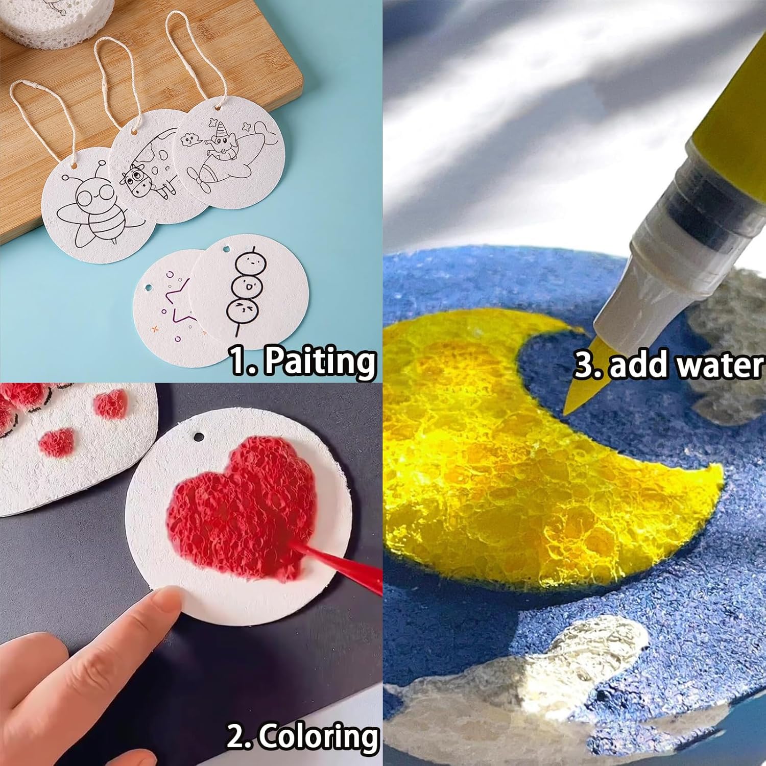 3D Puffy Foam Texture Malerei  – Art Craft Board Bewertung und Preis