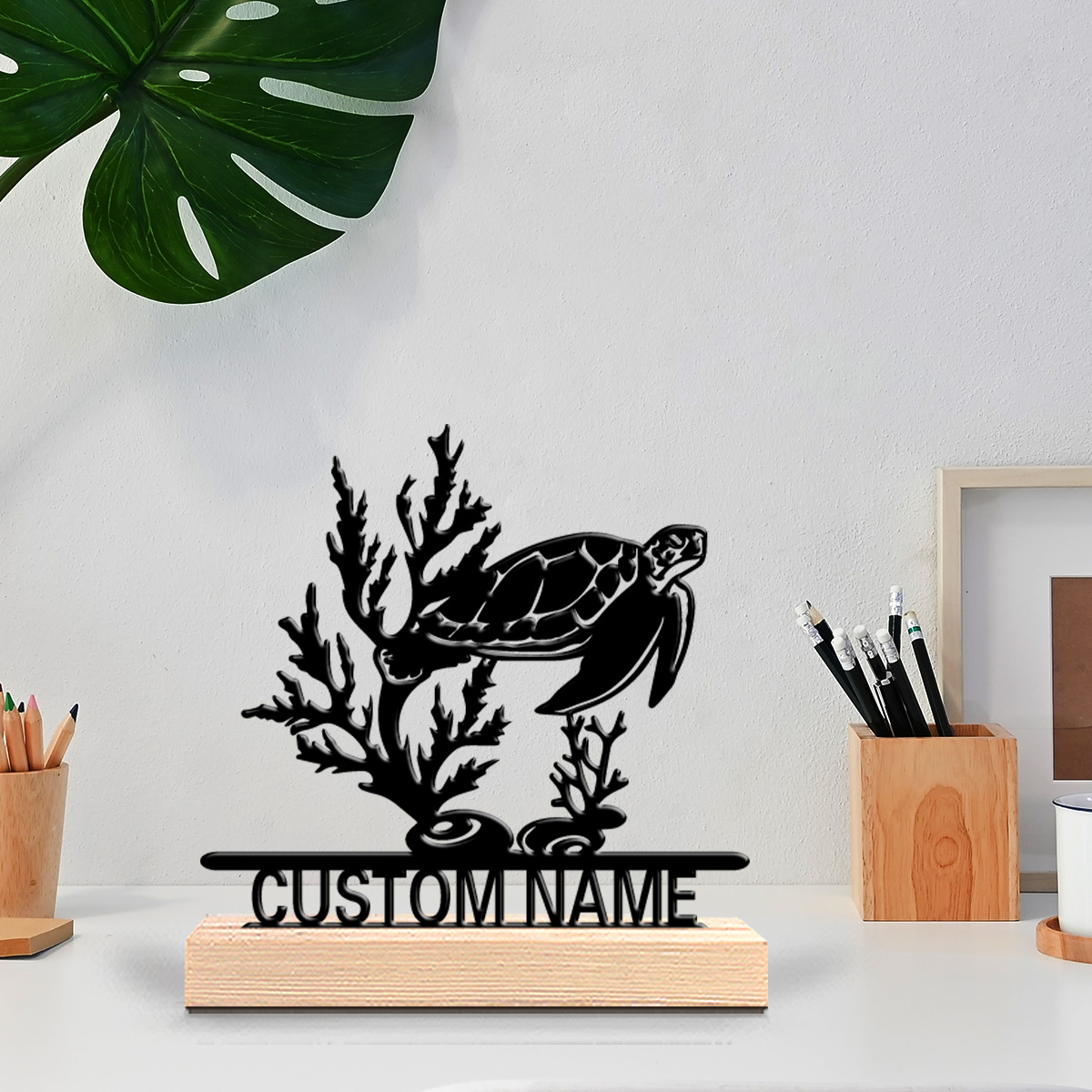1 Stück Abstrakte Meeresschild – Art Craft Wood Bewertung und Preis