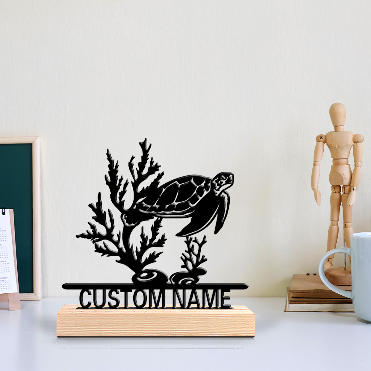 1 Stück Abstrakte Meeresschild – Art Craft Wood Bewertung und Preis