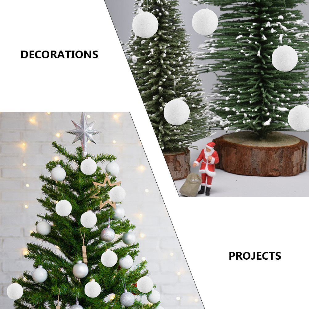 6 Stück weiße Weihnachtskugeln – Art And Craft Xmas Tree Bewertung und Preis