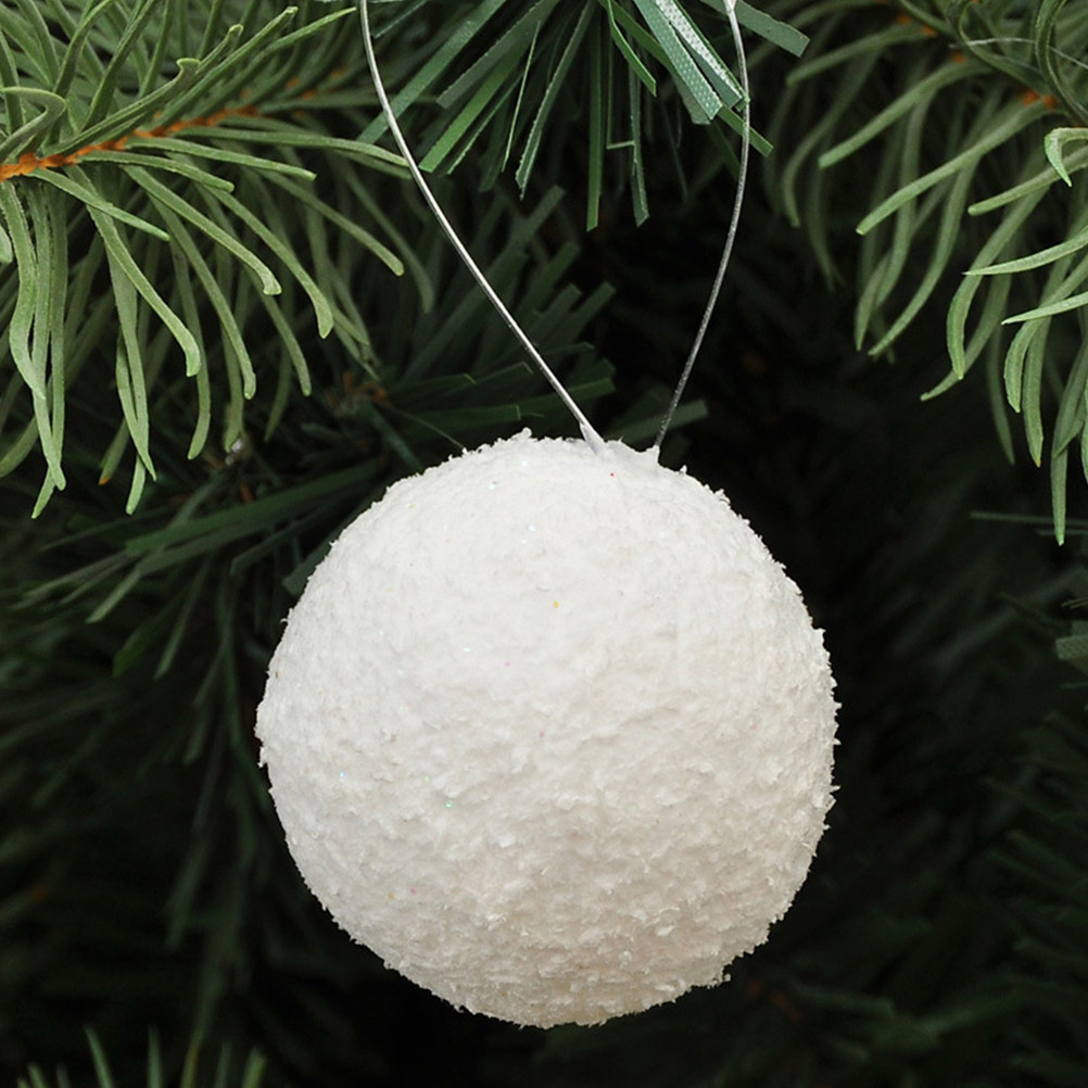 6 Stück weiße Weihnachtskugeln – Art And Craft Xmas Tree Bewertung und Preis