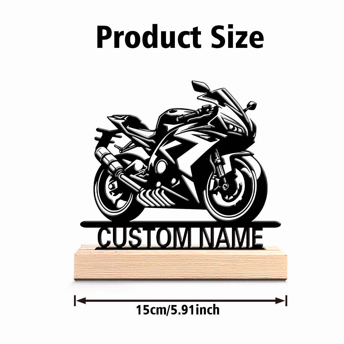 1 Stück Abstrakte Coole Motorr – Art Craft Wood Bewertung und Preis