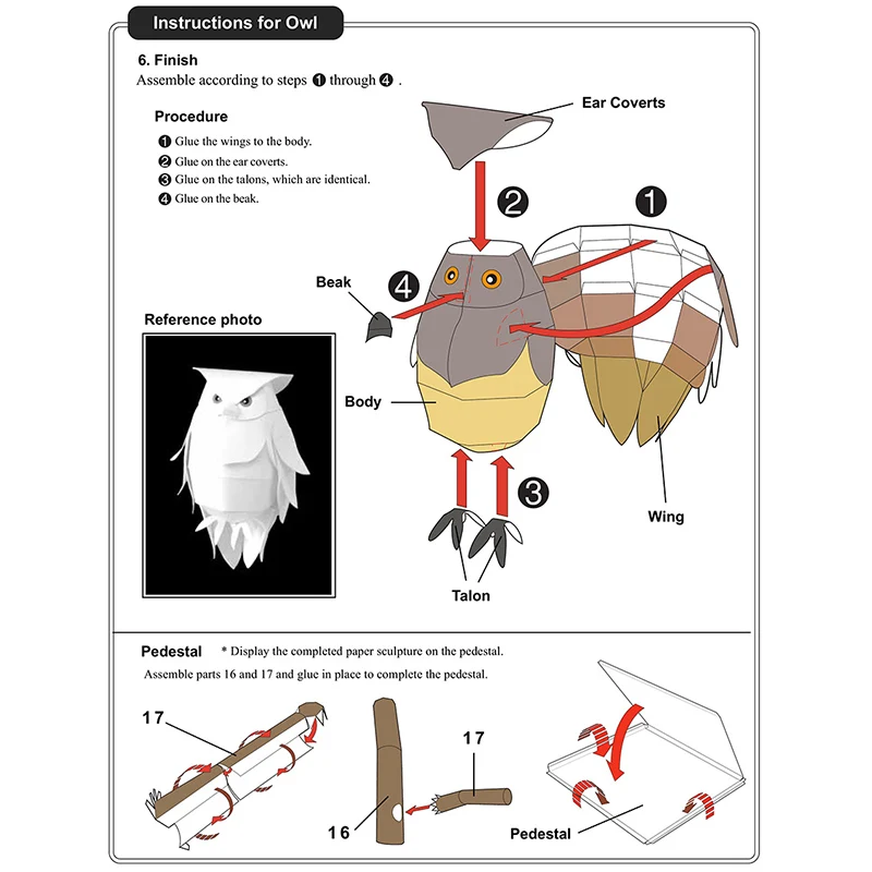 Blakiston's Fish Owls Origami  – Art Craft Center Bewertung und Preis