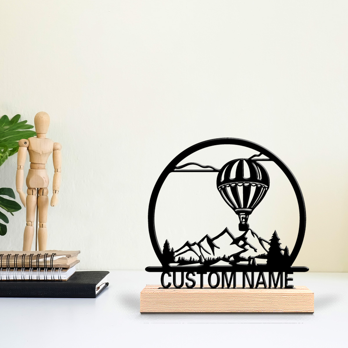 1 Stück Heißluftballon mit ind – Art Craft Wood Bewertung und Preis