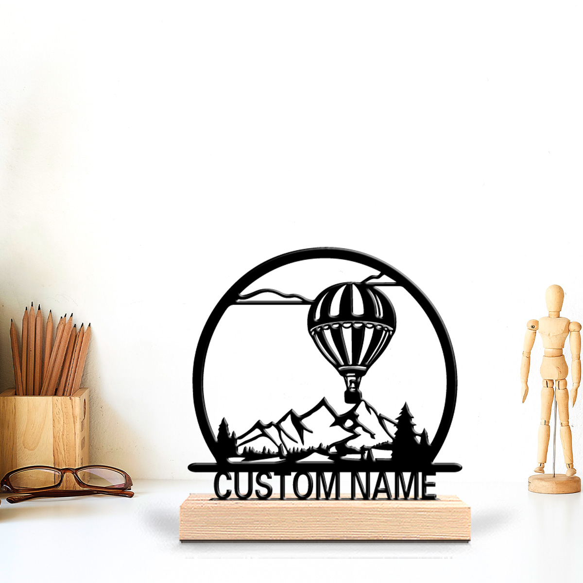 1 Stück Heißluftballon mit ind – Art Craft Wood Bewertung und Preis