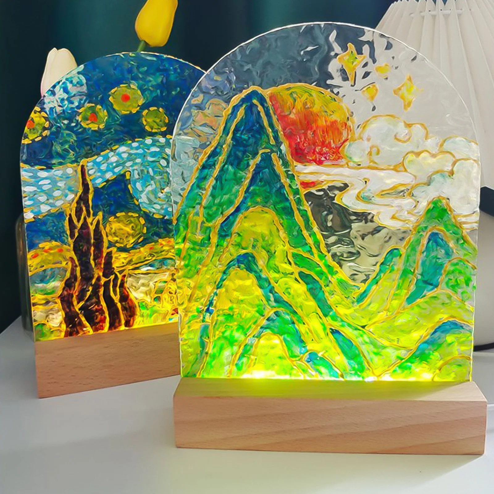 1-10 Stück LED-Holzlicht-Displ – Light Art And Craft Bewertung und Preis