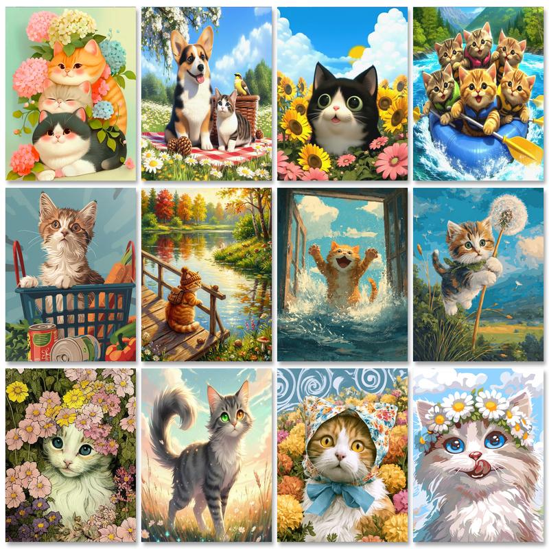 GATYZTORY Katzenmalerei nach Z – Art Craft Cat Bewertung und Preis