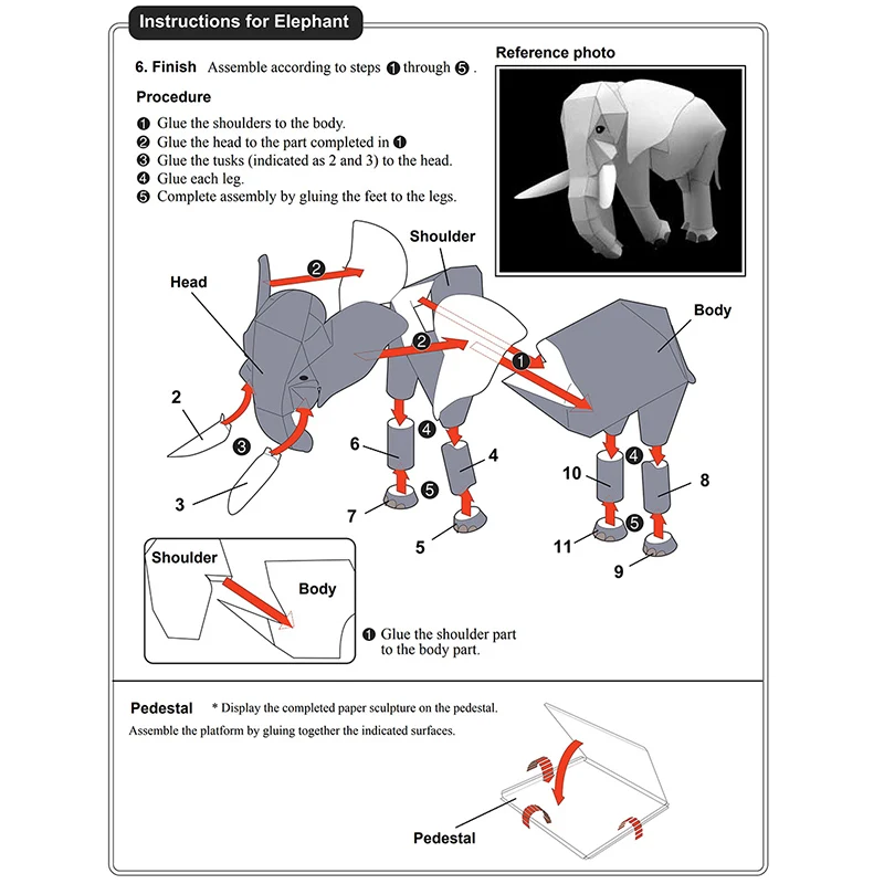 Afrikanischer Elefant Origami  – Art Craft Center Bewertung und Preis