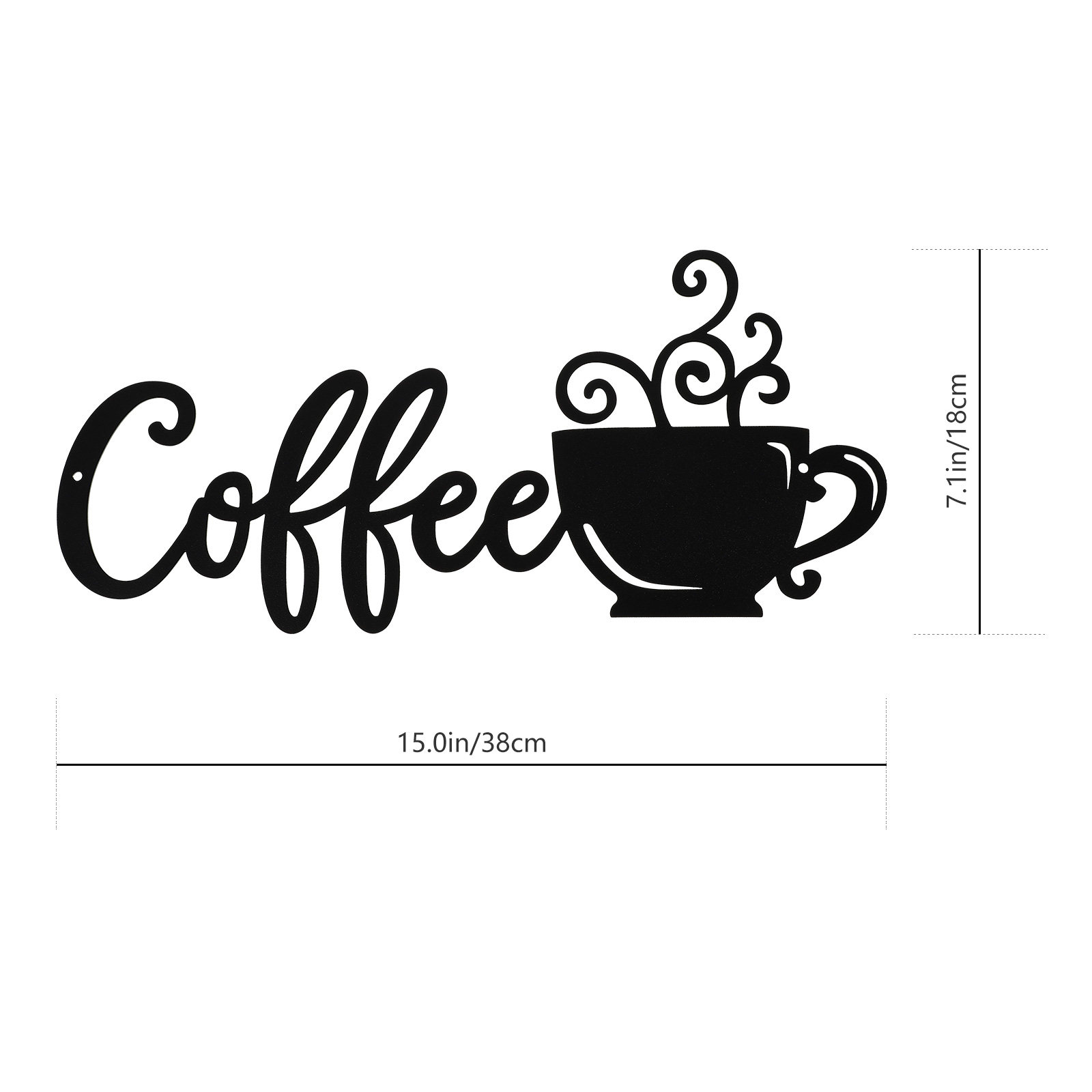 1 Set Kaffeetassen-Muster Wand – Art Craft Cafe Bewertung und Preis