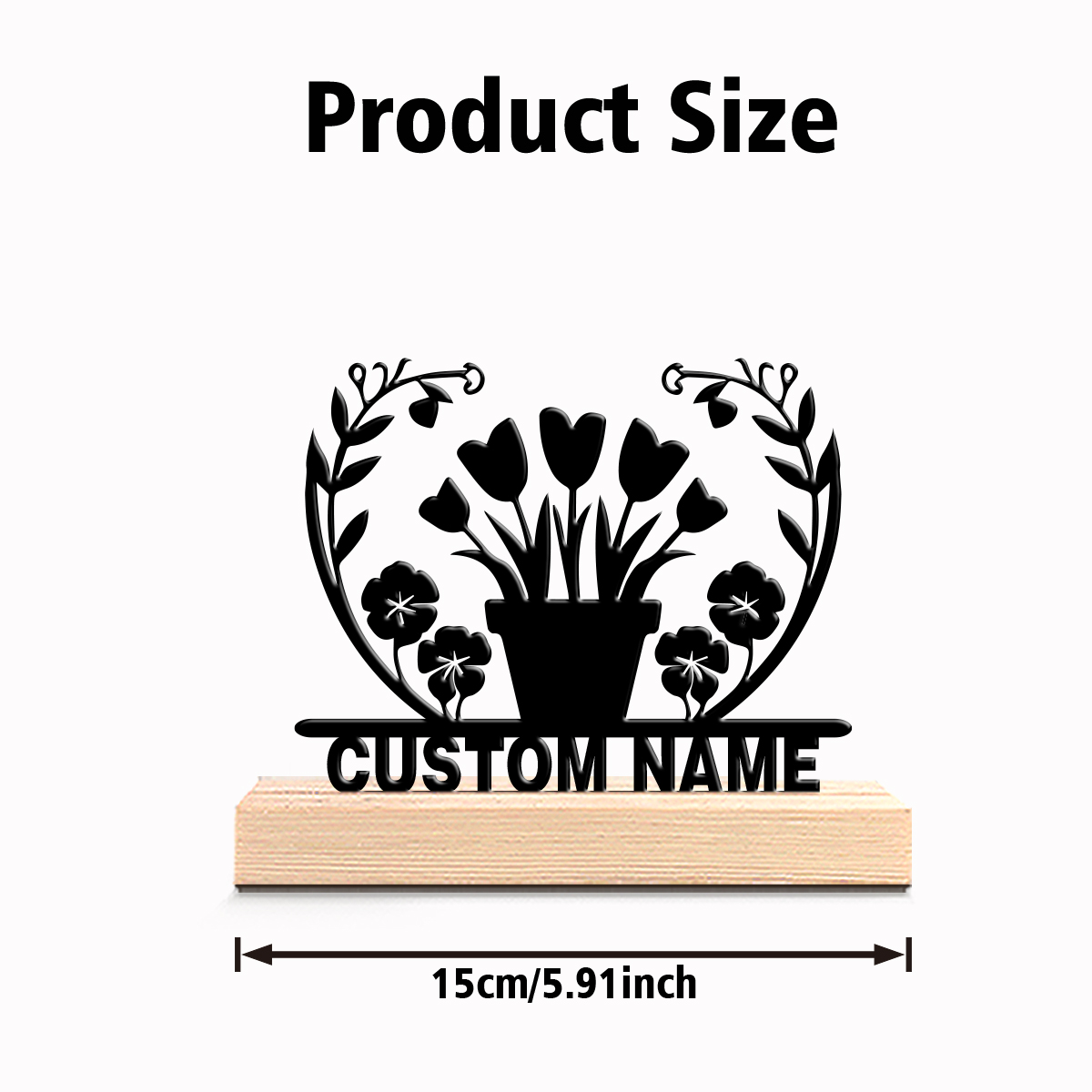 1 Stück Blumen- und Grasfigur  – Art Craft Wood Bewertung und Preis