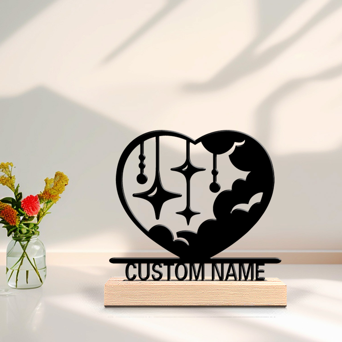 1 Stück Modische Liebeswolke m – Art Craft Wood Bewertung und Preis