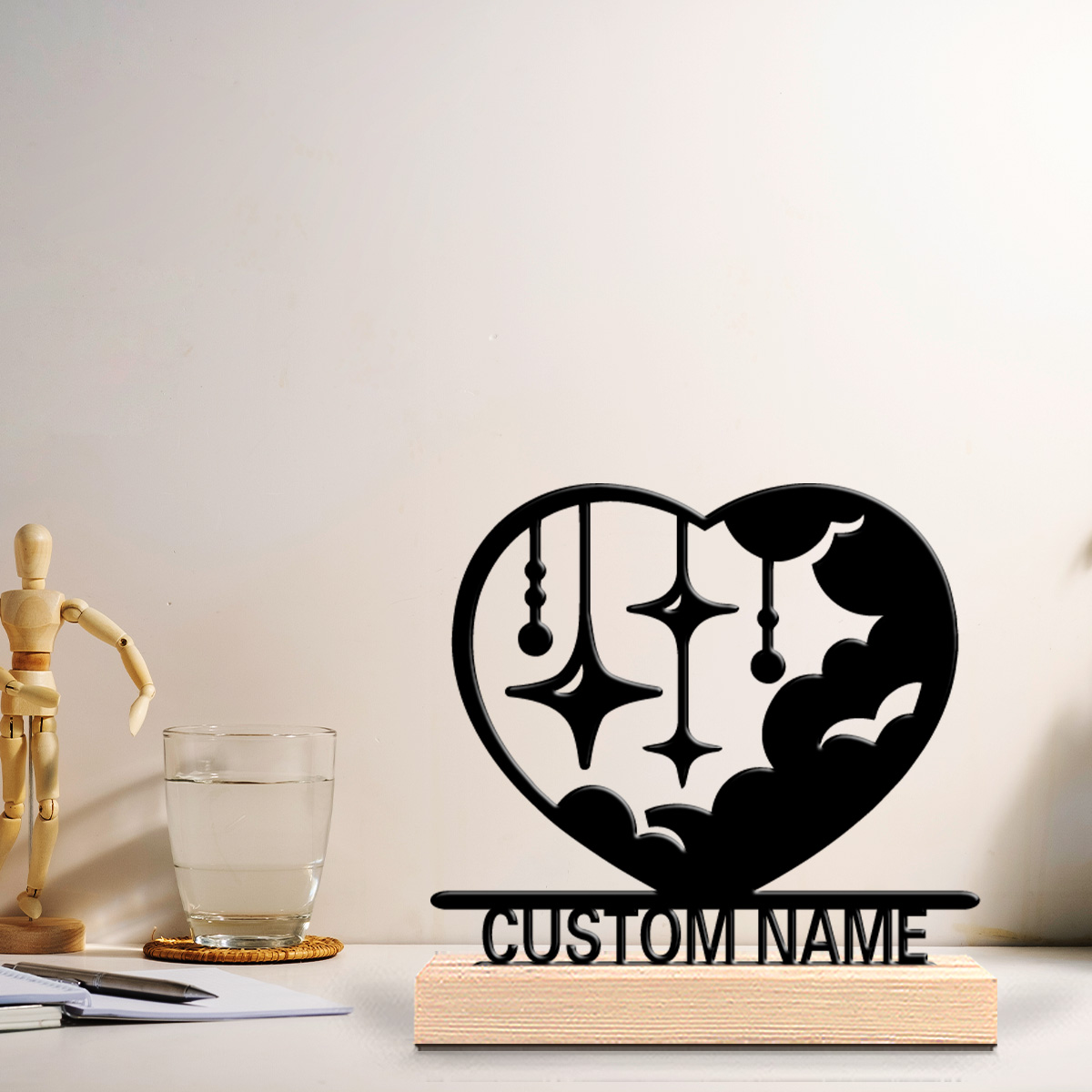 1 Stück Modische Liebeswolke m – Art Craft Wood Bewertung und Preis