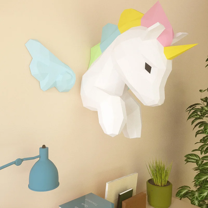 Regenbogen-Einhorn-Tier-Wandde – Art Craft Center Bewertung und Preis