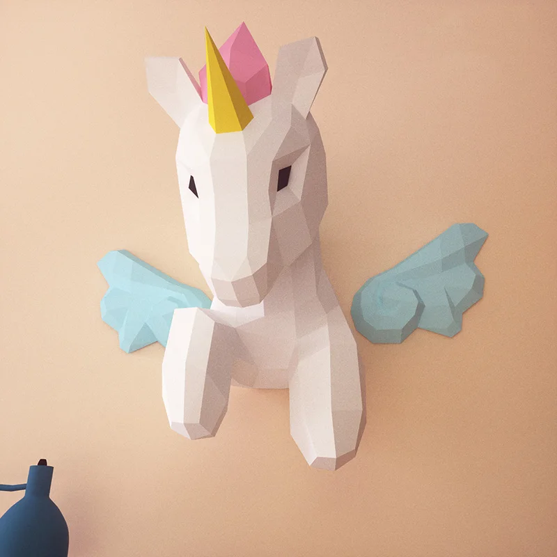 Regenbogen-Einhorn-Tier-Wandde – Art Craft Center Bewertung und Preis