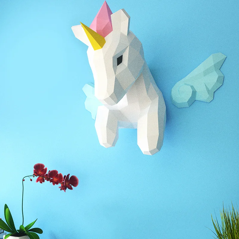 Regenbogen-Einhorn-Tier-Wandde – Art Craft Center Bewertung und Preis