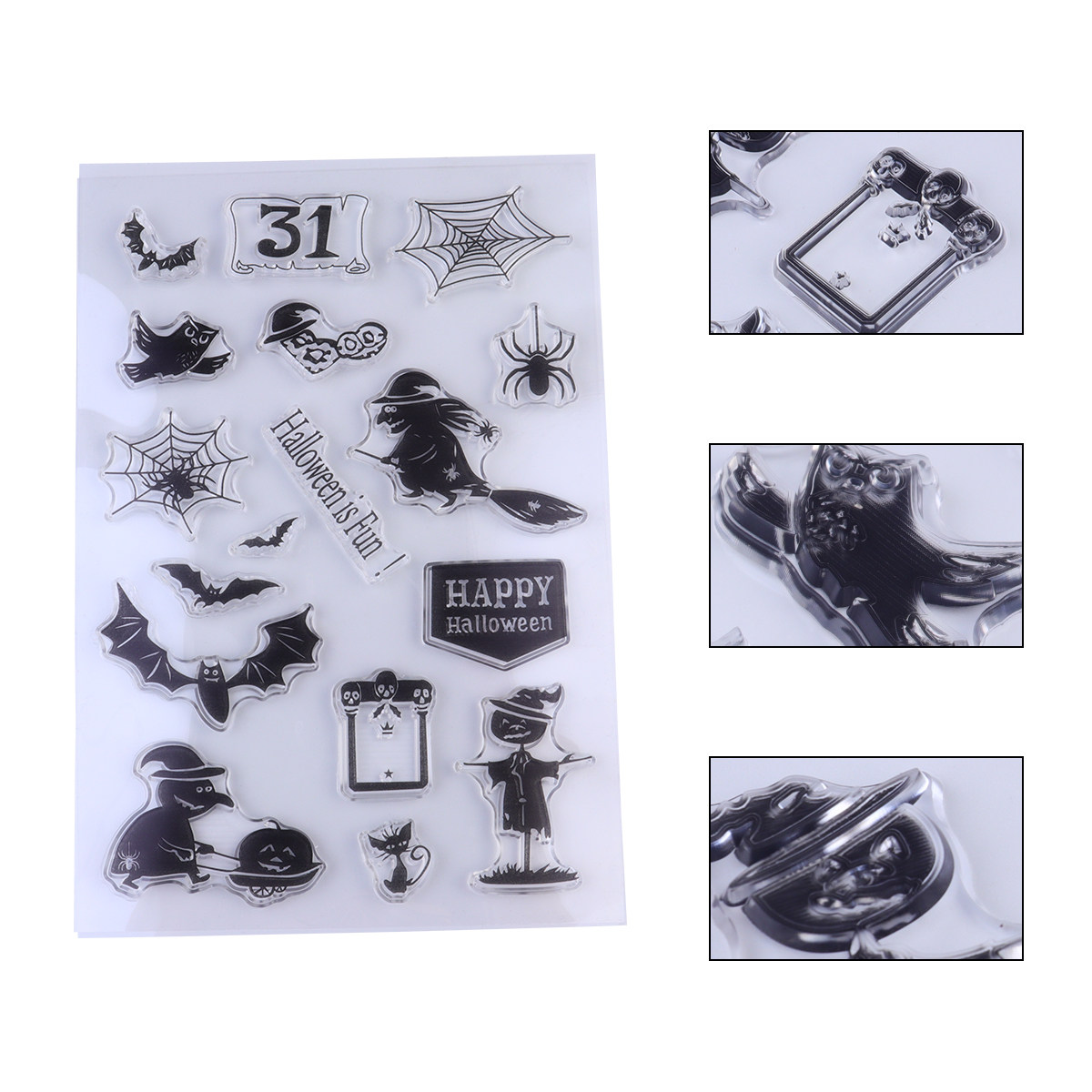 Silikon-Stempel für Kinder, kr – Art Craft Halloween Preschool Bewertung und Preis
