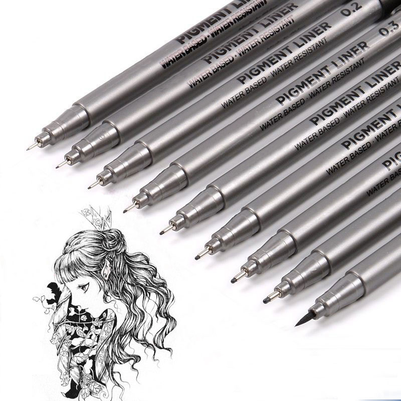 9 Teile/satz Pigment Liner Mik – Calligraphy Pen Set Bewertung und Preis