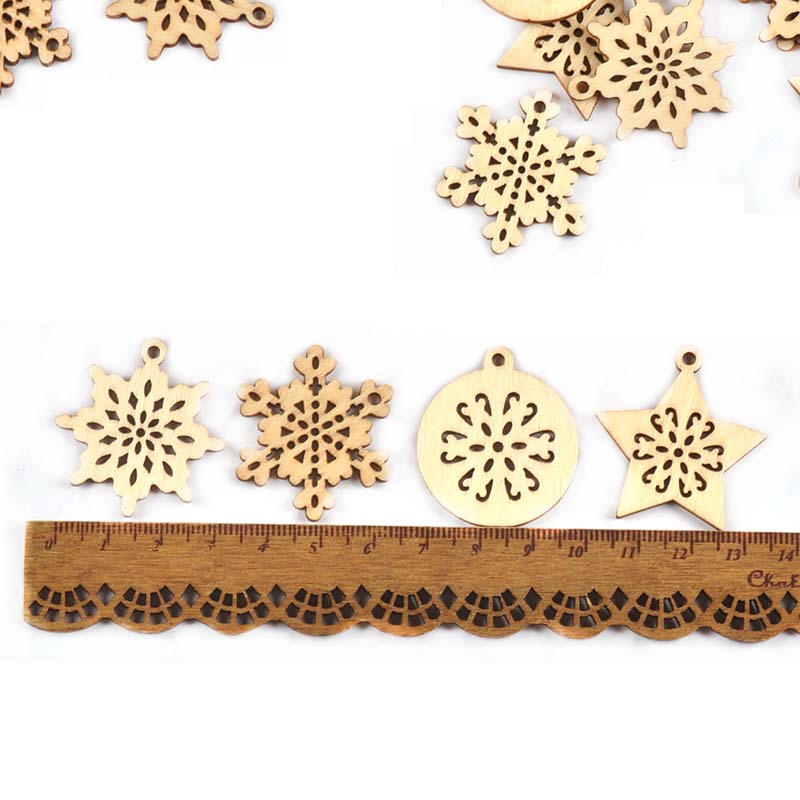 25 stücke 34mm gemischte Schne – Art And Craft Xmas Tree Bewertung und Preis