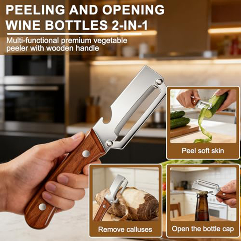 Edelstahl-Küchenschäler Gemüse – Art Craft Wood Bewertung und Preis