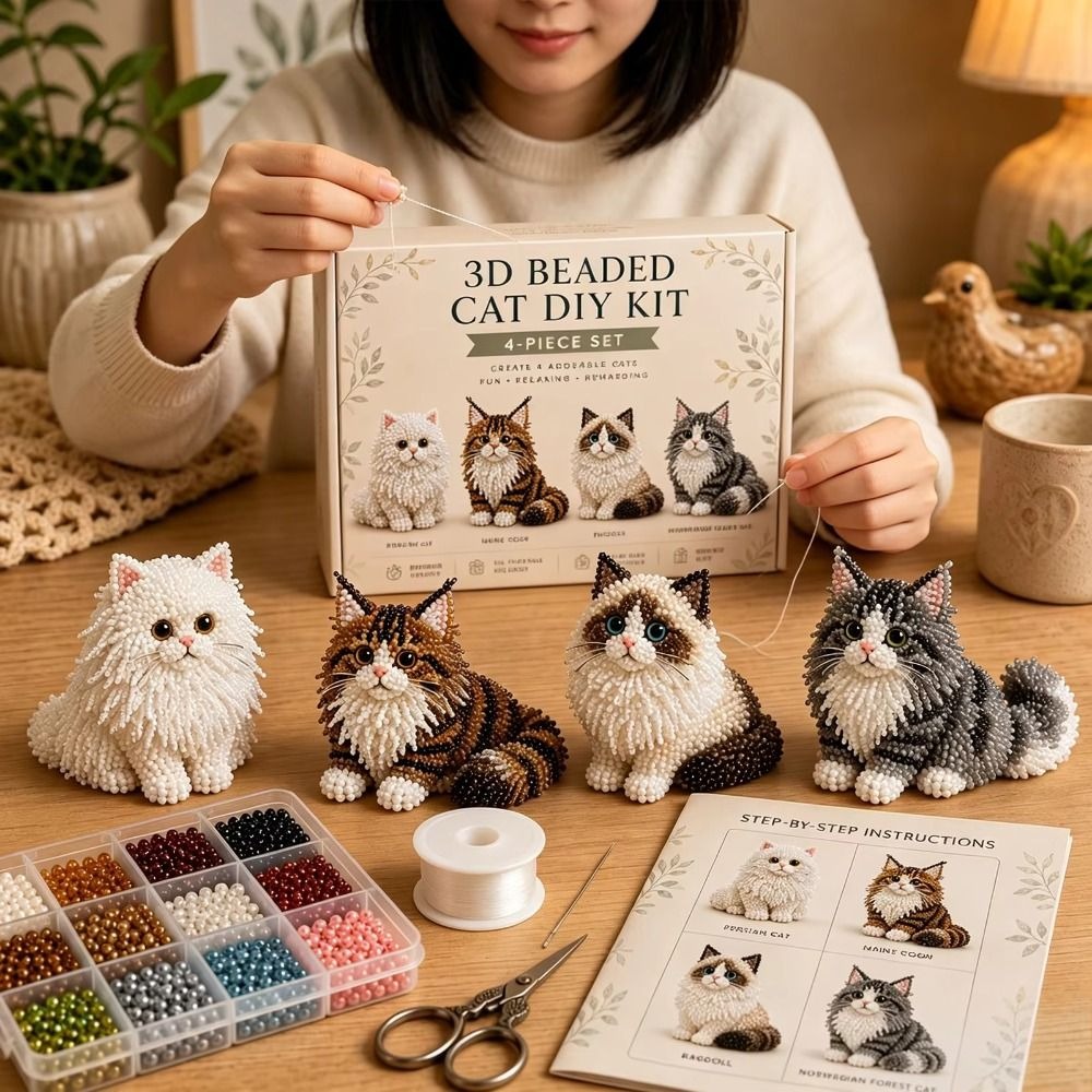 Handgemachtes DIY Tier-Perlen- – Art Craft Cat Bewertung und Preis