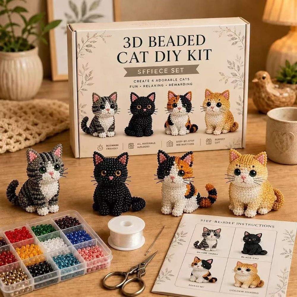 Handgemachtes DIY Tier-Perlen- – Art Craft Cat Bewertung und Preis