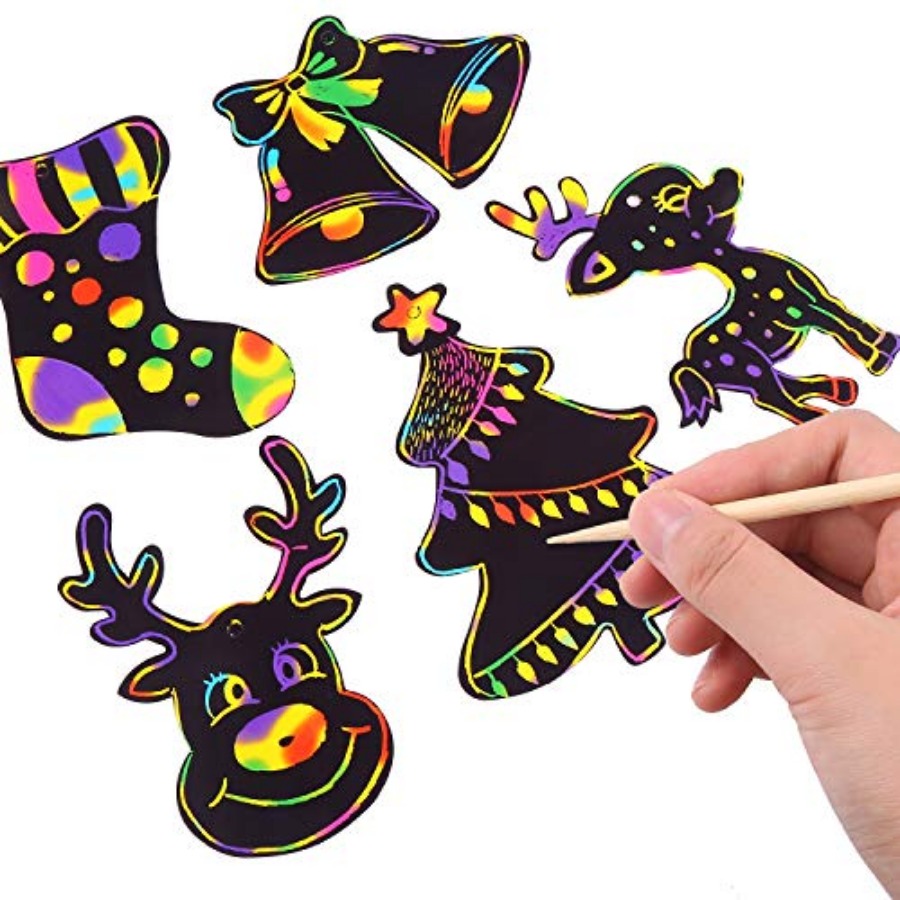 Weihnachts-Kratzpapier, 96-tei – Art And Craft Xmas Tree Bewertung und Preis