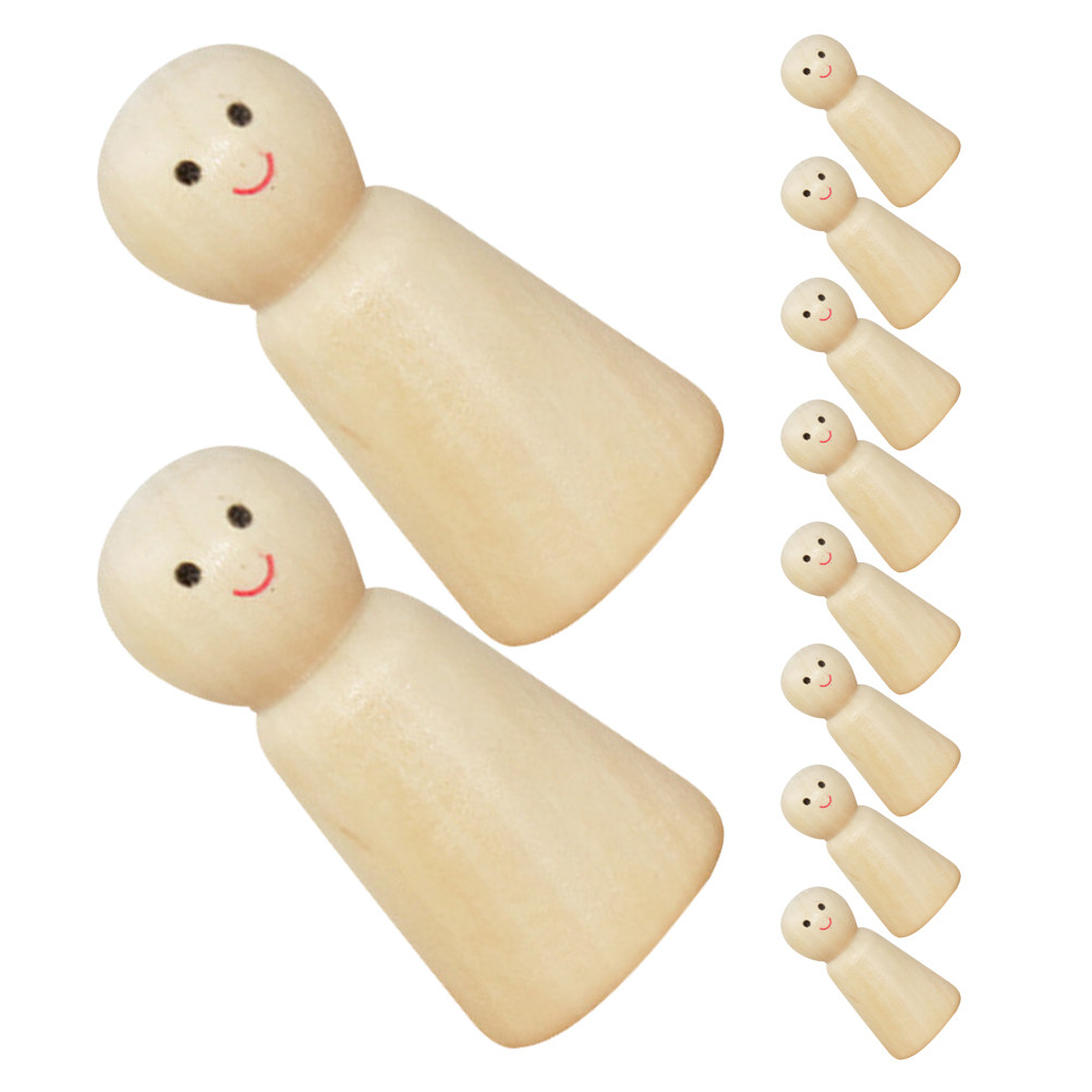 10 Stück Holzfiguren, Unfertig – Art Craft Wood Bewertung und Preis