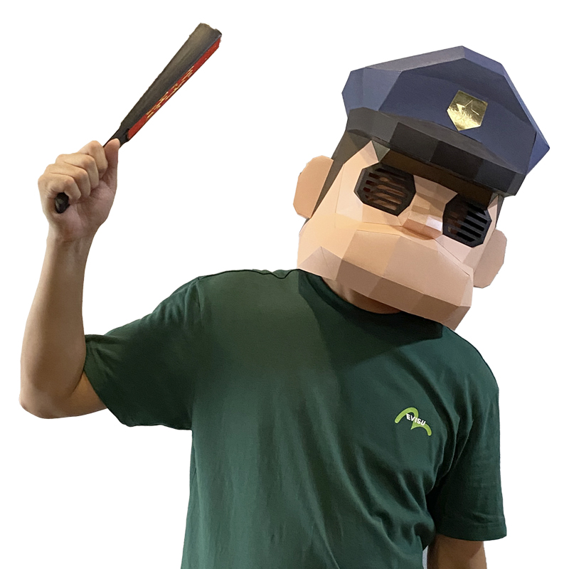 Cartoon Polizei Maske Papier M – Art Craft Center Bewertung und Preis
