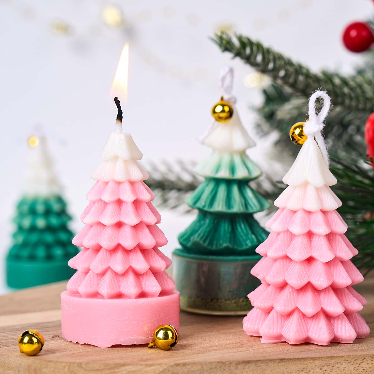 3D Weihnachtsbaum Silikon-Kerz – Art And Craft Xmas Tree Bewertung und Preis