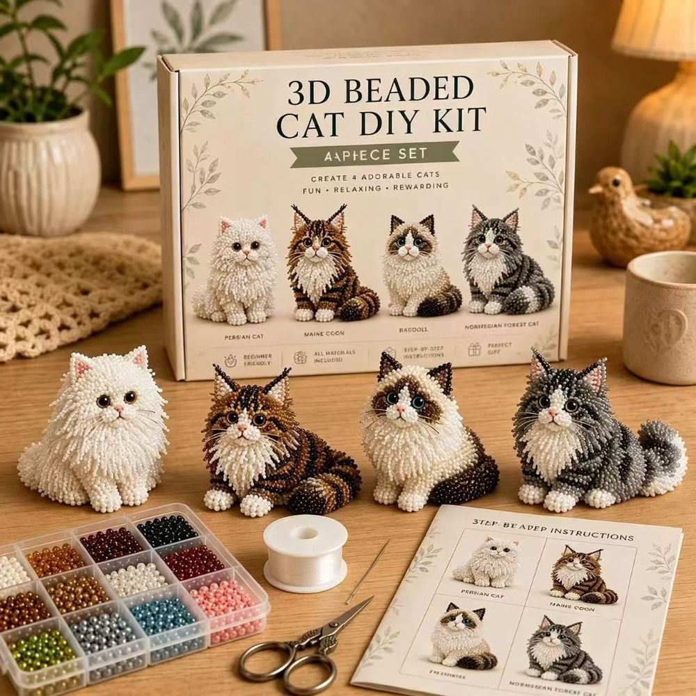 Handgemachtes DIY Tier-Perlen- – Art Craft Cat Bewertung und Preis